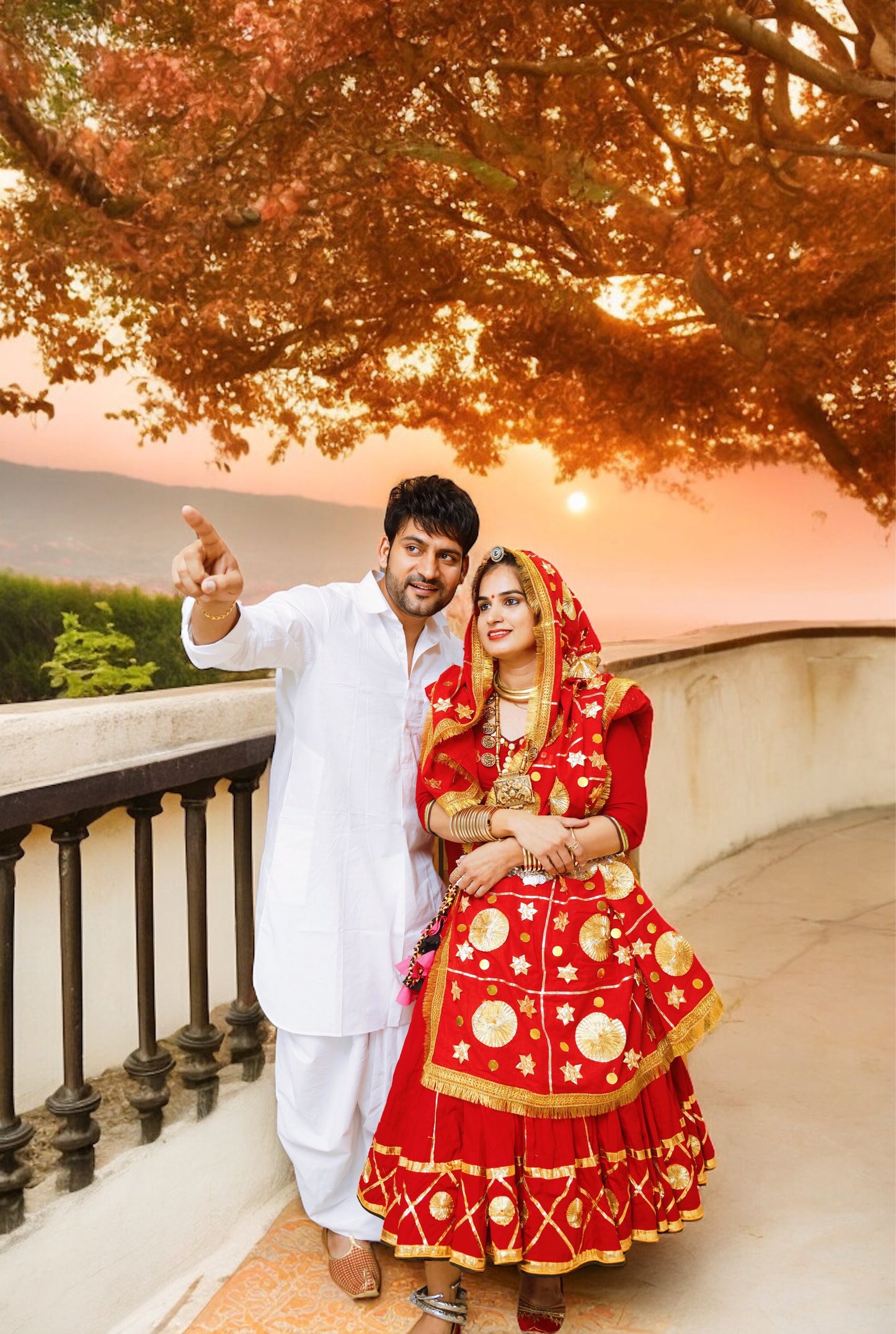 Traditional Haryanvi Dhoti Kurta with Khandwa for Men | Cotton Ready-to-Wear Ethnic Set